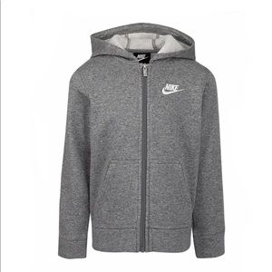 NEW Nike Big Kids Fleece Logo Zip Up